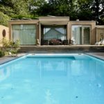 zwembad en gastenverblijf:poolhouse